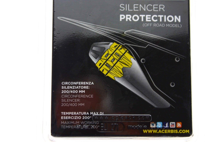 Acerbis Auspuff Schutz Motorrad Protektor Supermoto Motocross Enduro Silikon