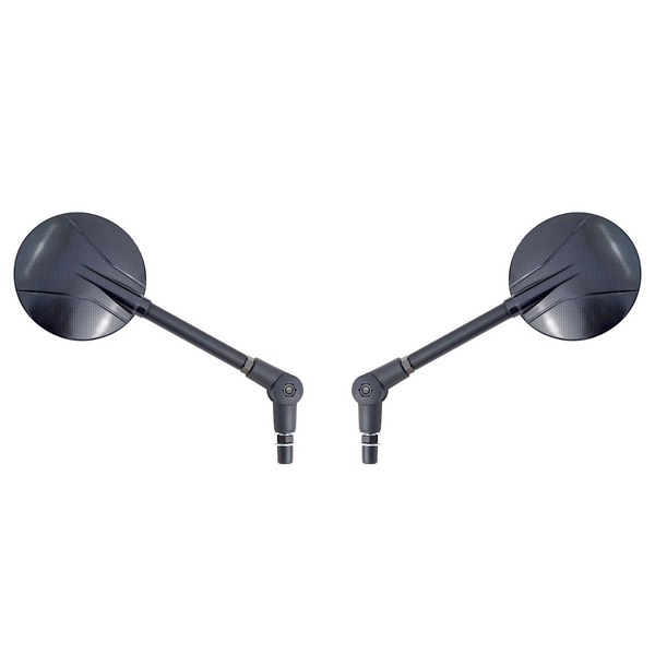 Set 2x FAR folding mirror for motorcycles, anti-glare, carbon right/left