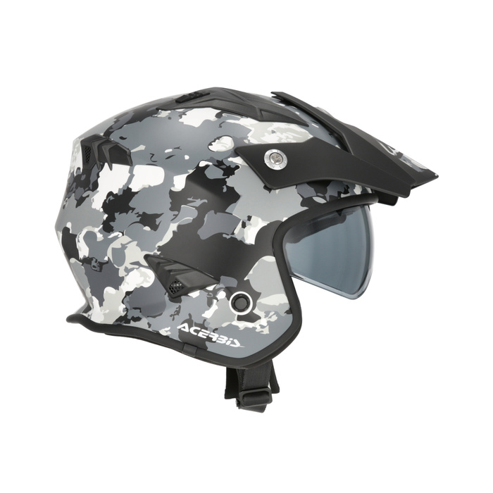 Kask Acerbis JET ARIA homologation 22-06 SPORT Skuter Trial biał-czerw-nieb