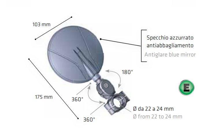 Acerbis Rückspiegel