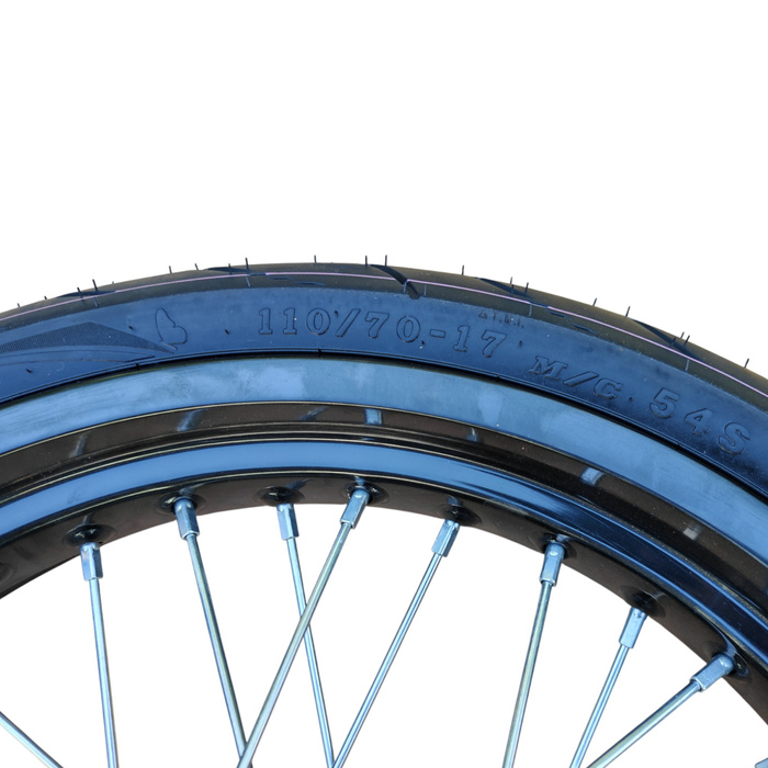 JML EN zestaw kół Super Moto 17", opony z homologacją drogową 