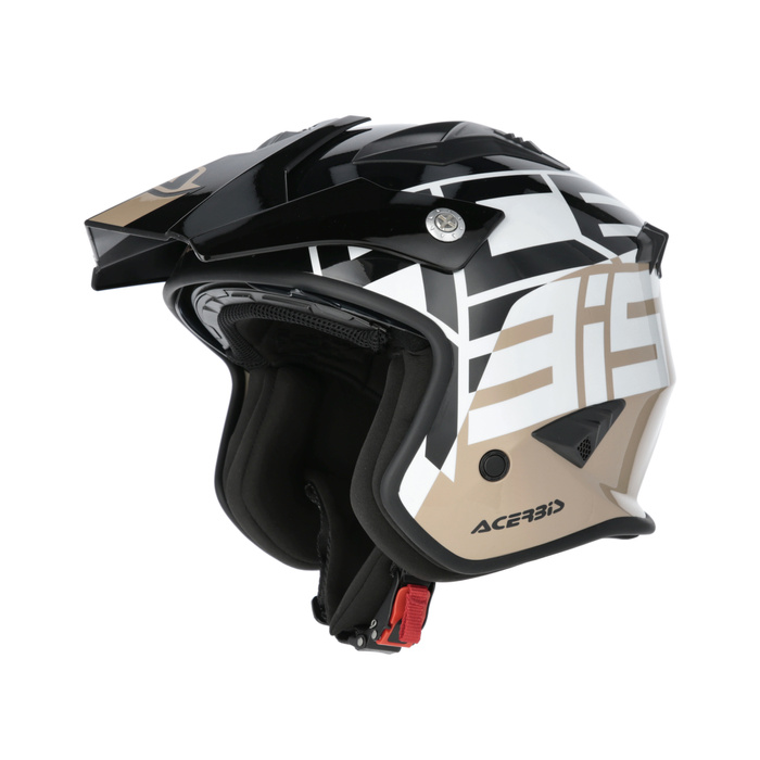 Kask Acerbis JET ARIA homologation 22-06 SPORT Skuter Trial biał-czerw-nieb