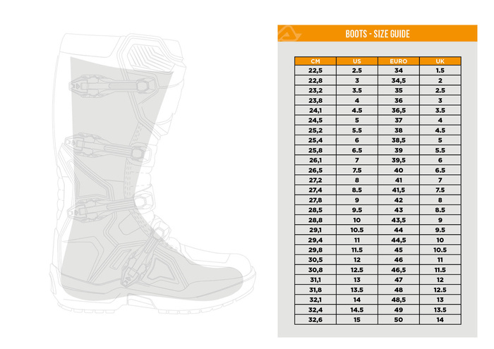 Acerbis SKALI SHOES Motocross Enduro alle Größe 37 - 47