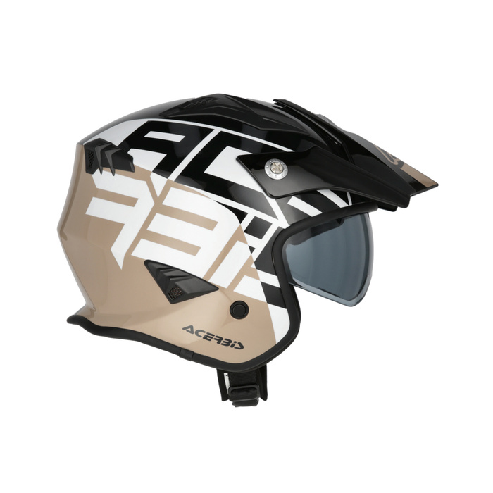 Kask Acerbis JET ARIA homologation 22-06 SPORT Skuter Trial biał-czerw-nieb