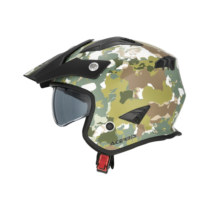 Kask Acerbis JET ARIA homologation 22-06 SPORT Skuter Trial biał-czerw-nieb