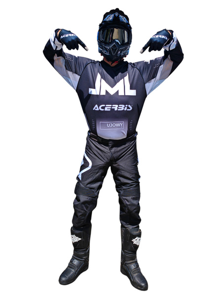 Promocyjny spersonalizowany zestaw JML MX bluza + spodnie Acerbis MX Tranck INC + rękawiczki