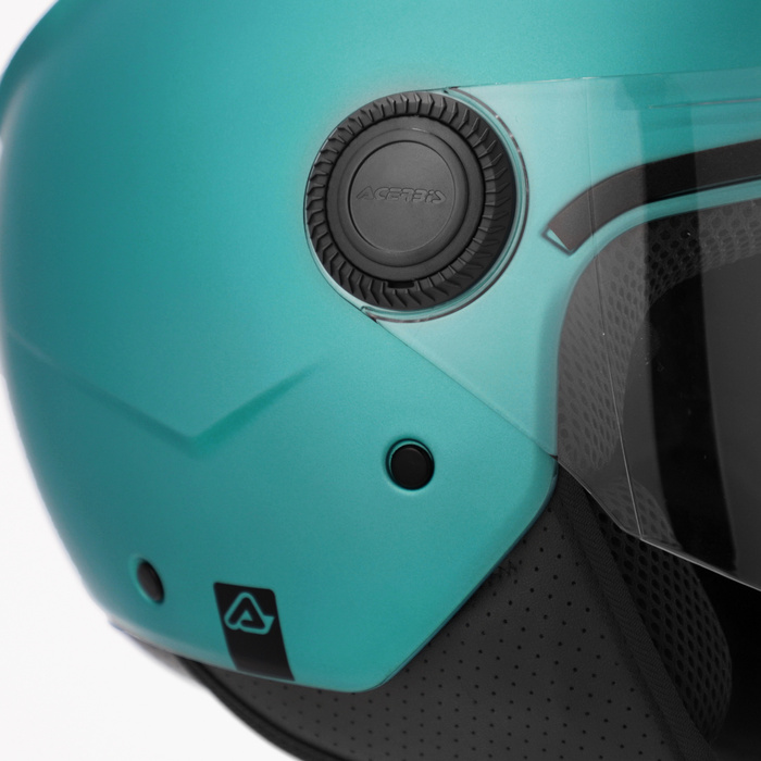 Acerbis Kask Jet Brezza Turkusowy Skuter Trial