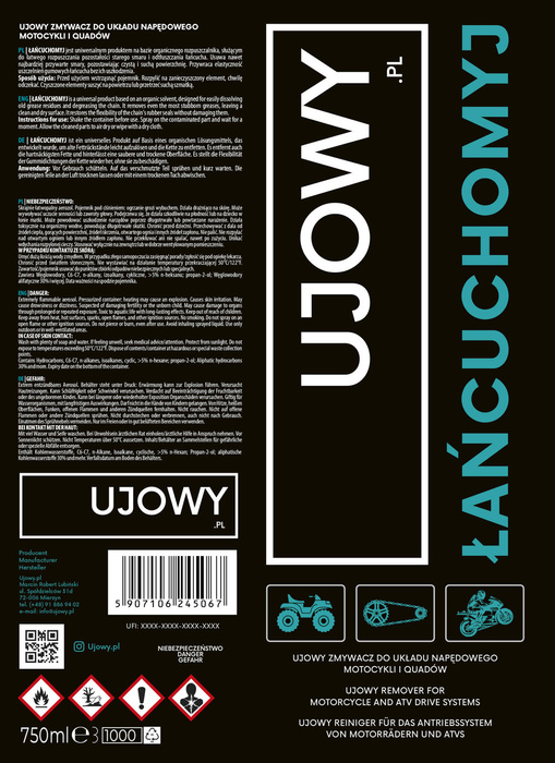 Ujowy set Łańcuchomyj + Smarowidło Road