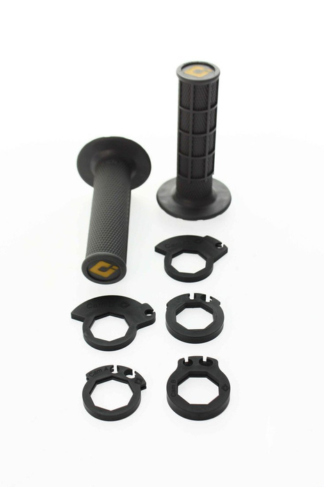 ODI Griffe HALF-WAFFLE V2 Lock-On Grip Satz für 2T und 4T Motorrad Enduro / MX