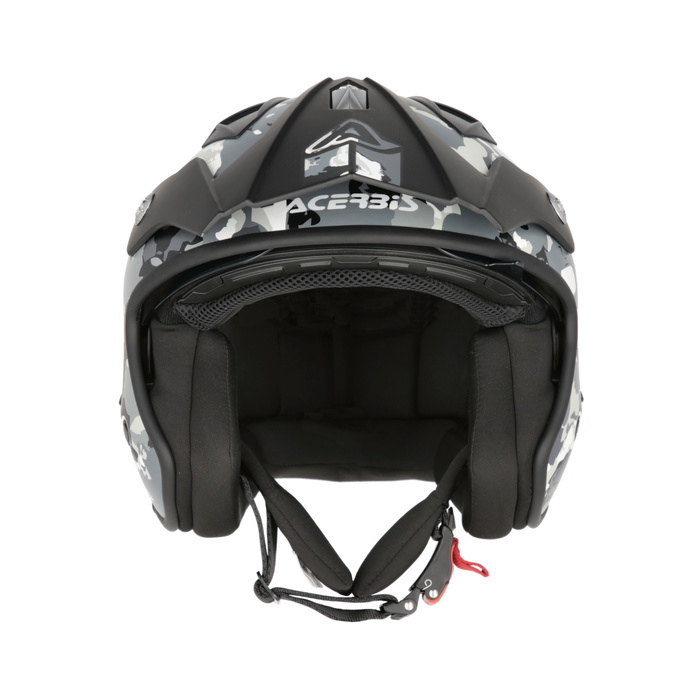 Kask Acerbis JET ARIA homologation 22-06 SPORT Skuter Trial biał-czerw-nieb
