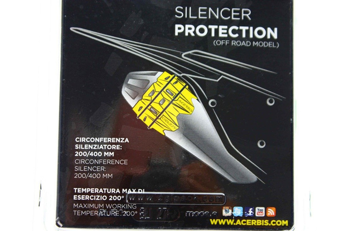 Acerbis Auspuff Schutz Motorrad Protektor Supermoto Motocross Enduro Silikon